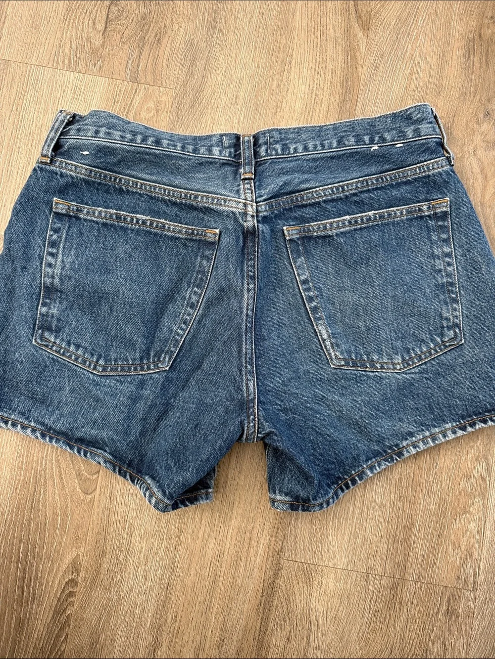 Agolde Parker Long Denim Jean Shorts